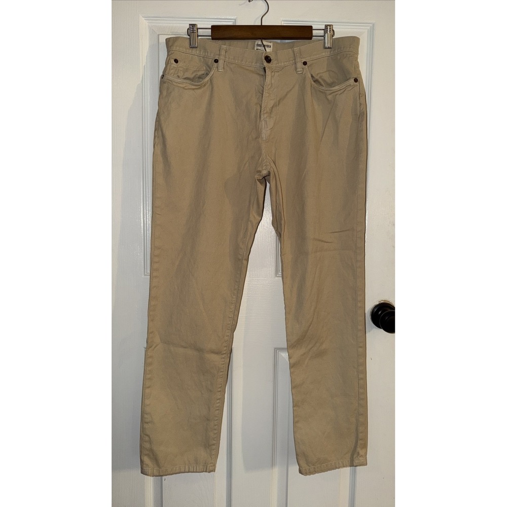 Todd Snyder Men's Slim Fit 5 Pocket Jeans Tan Khaki Size 34x29in Zip Fly